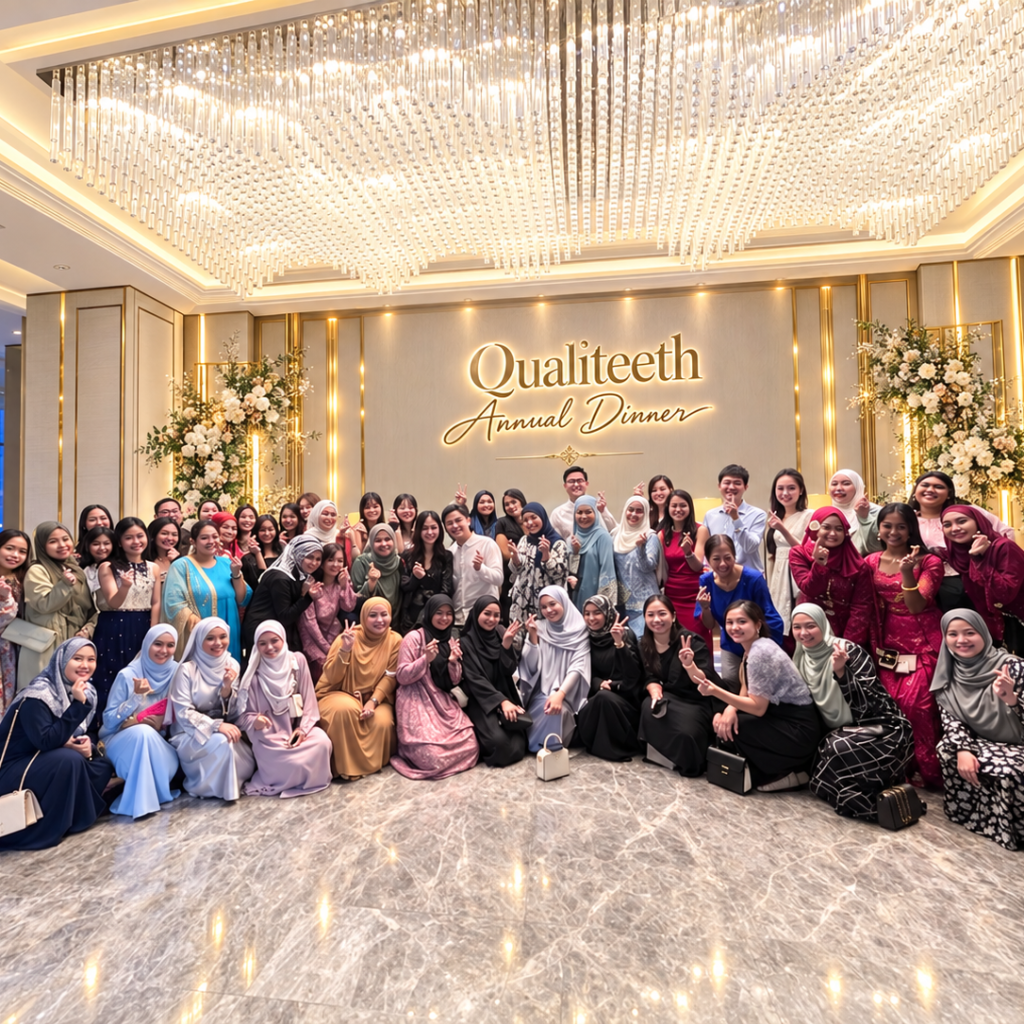Qualiteeth Dental Clinic team at the Qualiteeth annual dinner