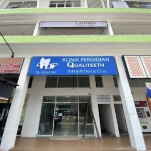 Qualiteeth Dental Clinic shopfront at Anggun City, Rawang