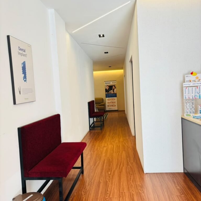 Clinic corridor at Qualiteeth Bandar Sri Damansara