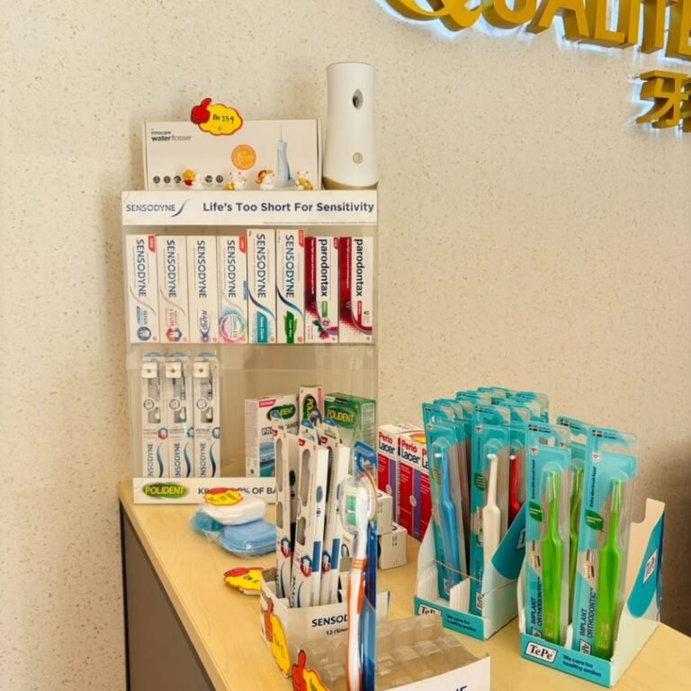 Oral care products at Qualiteeth Bandar Sri Damansara